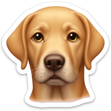 Red yellow lab sticker