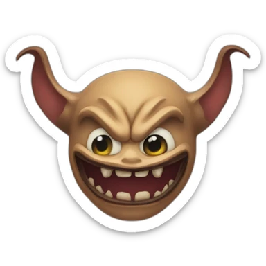 Démon qui vomi sticker