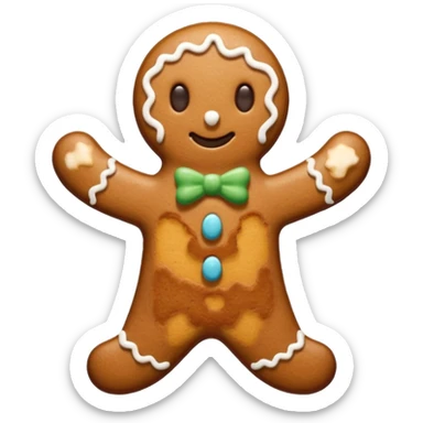 gingerbread cryptid  sticker