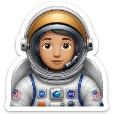 Cinematic Realistic mystery Astronaut visor down – A highly detailed depiction of an astronaut in a state-of-the-art space suit, floating weightlessly in the vast expanse of space. The reflective visor hides the face so we only see the reflection, while intricate suit details and soft lighting create an immersive sense of realism. sticker