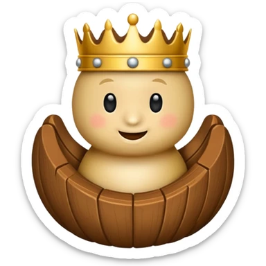 Koning van schaken geef het in de officiële form als die van de spel dus de steen  sticker