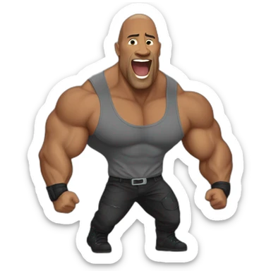 The rock qui fait un pouce en l'air sticker