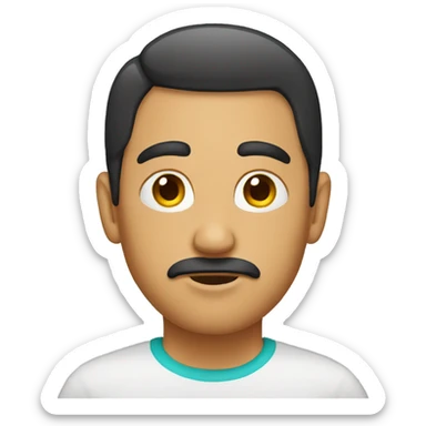 mexican head with edgar haircut sticker