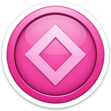 fleche directioelle de couleur rose sous forme de bouton sticker