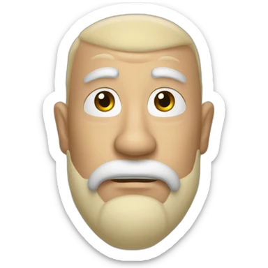 Monsieur qui se gratte la tete sticker