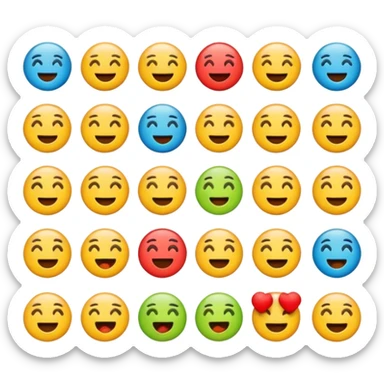 Announcement emojis sticker