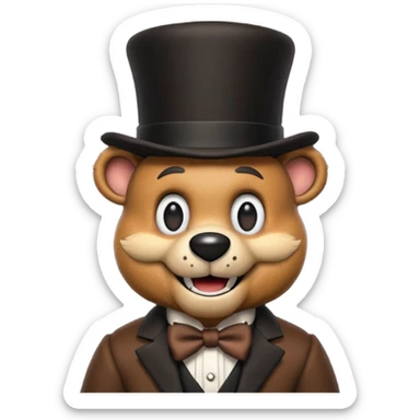 Freddy Fazbear from FNAF sticker