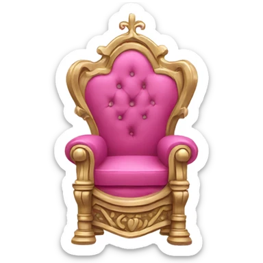 Pink royal throne  sticker