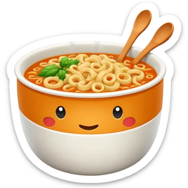 Vasos de sopa instantánea Marchan  sticker