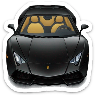 Black lamborgini sticker