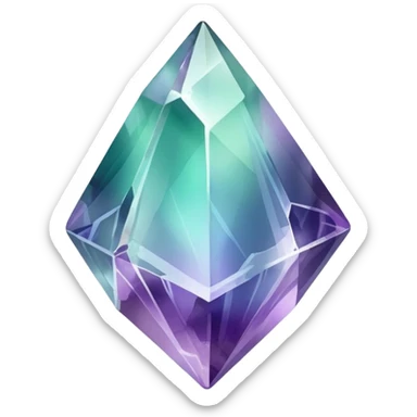 Fluorite crystal shard sticker