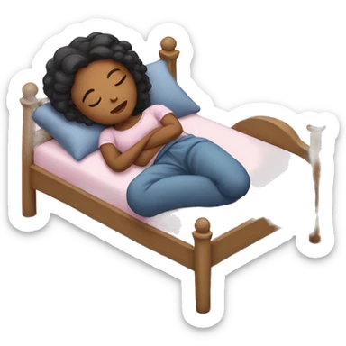 girl sleep sticker