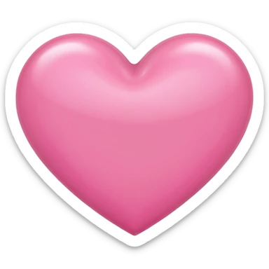 Corazón rosado para todo a la mitad  sticker