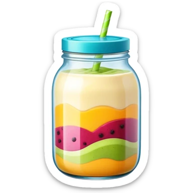smoothie in a jar sticker