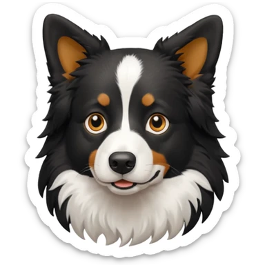 black bordercollie sticker