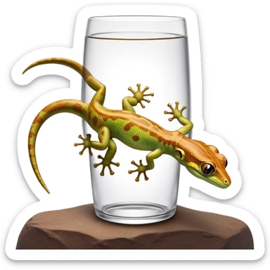 cinematic-gecko-realistic-full-body-climbing-emoji,-tiny-agile-frame-sticking-to-a-glass-surface-with-specialized-toes,-smooth-speckled-skin-in-rich-earthy-tones,-large-glistening-eyes-wide-and-watchful,-delicate-curved-tail-balancing-its-body,-tiny-mouth-hinting-at-an-adorable-smirk,-simplified-yet-realistic-focused-features,-highly-detailed,-glowing-with-a-subtle-warm-luminance sticker