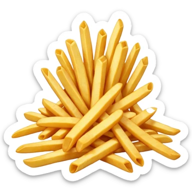 patatine fritte sfuse sticker