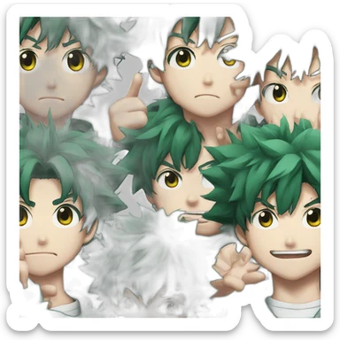 izuku midoriya sticker