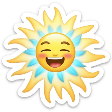 Cute aesthetic sun  sticker