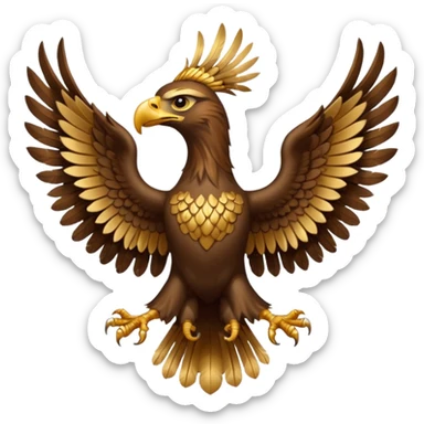 two-headed eagle sticker