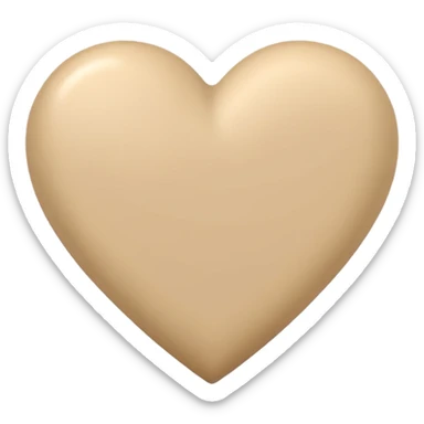 Corazon beige sticker