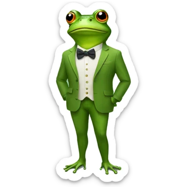 fashionist frog sticker