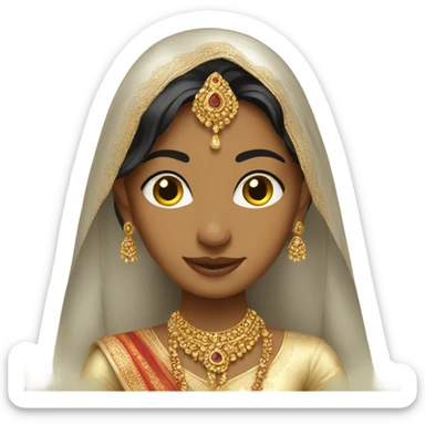 Indian bride girl sticker