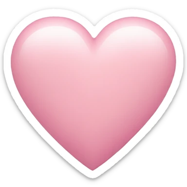 Pastel pink heart sticker