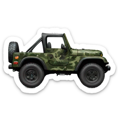 camo jeep sticker