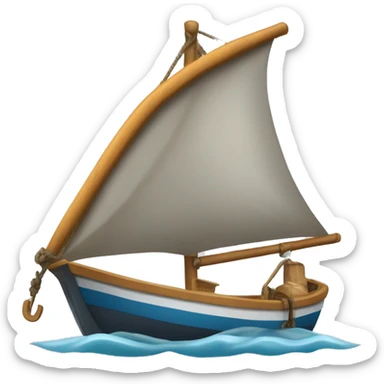 Barco a vela pescador sticker
