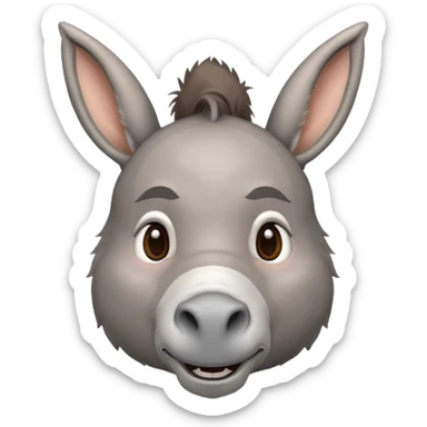 donkey in human form sticker