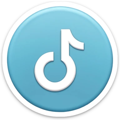 Logo tiktok comme sur app store sticker