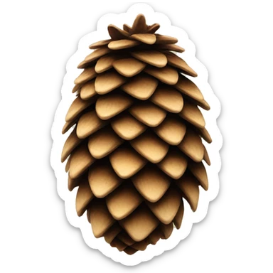 Pine cone sticker