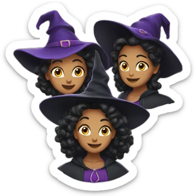 three witches enchanted TV series sticker