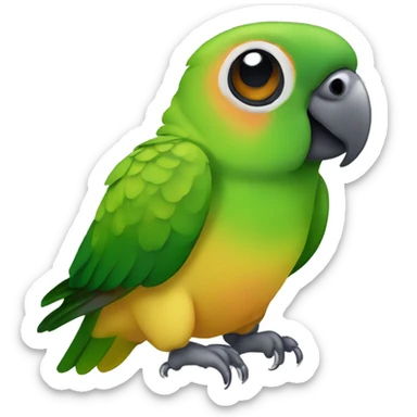 Green cheeked conure  sticker