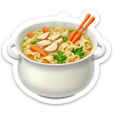 Chicken noodle soup sticker