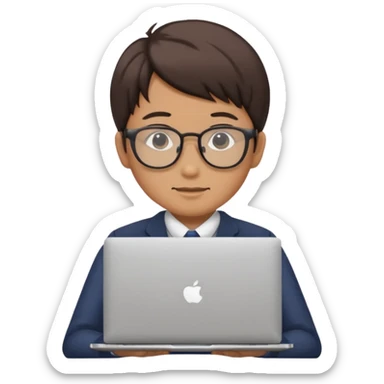 A japanese DEVELOPER WITH A LAPTOP sticker