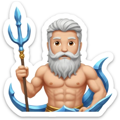  Greek god Poseidon sticker