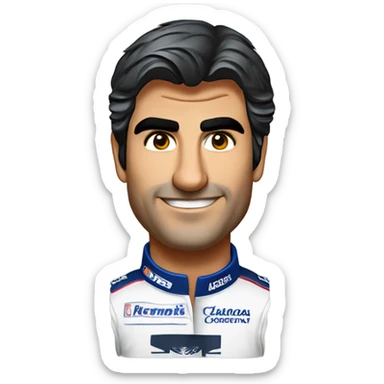 Carlos sainz jr chillie costu sticker