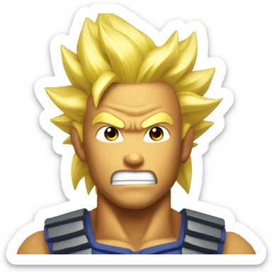 Super saiyan power up sticker