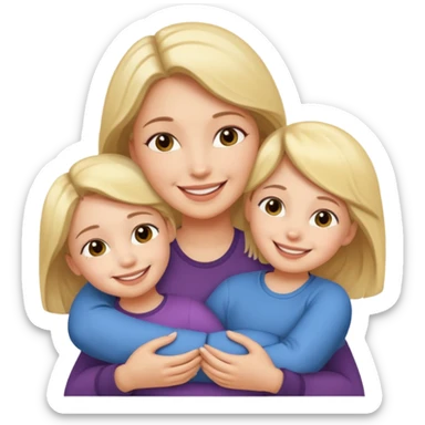 Enamorada de dos niños sticker