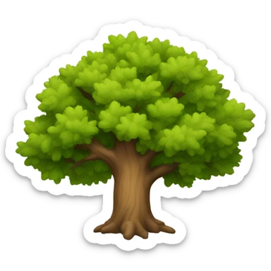 Oak tree sticker