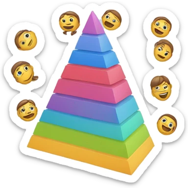 maslow pyramid sticker