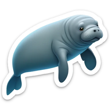 Manatee sticker