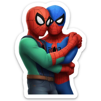 Spider-Man hug charlie-brawl-stars sticker