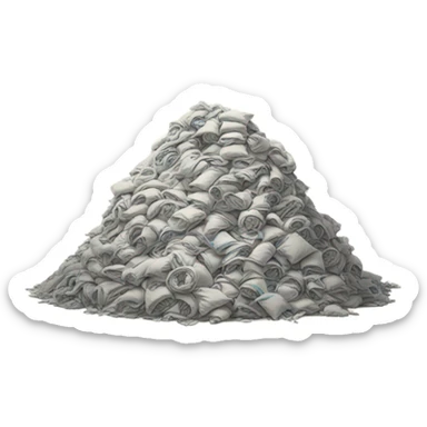 Giant mound of laundry  sticker