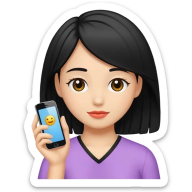 Girl Selfcare Hairblack sticker