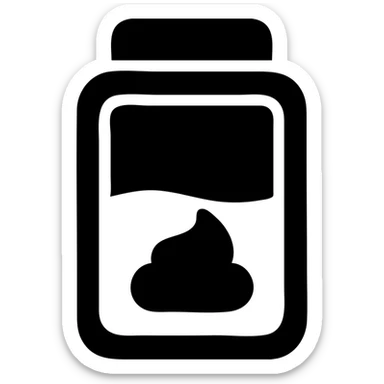 A sauce in a fast food packaging with a yellow background sticker