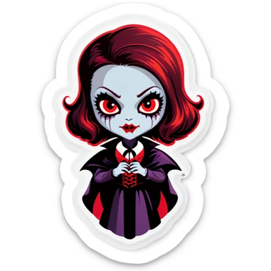 Girl vampir sticker