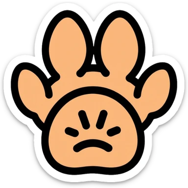 paw print sticker
